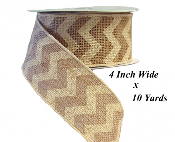 Beautiful Ribbon in Natural Jute Burlap with Multiple Sizes to