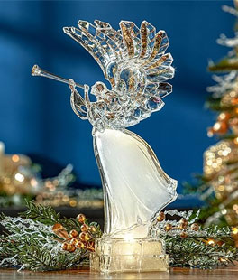 16.5 Inch Battery Operated Pre Lit Angel - NEW