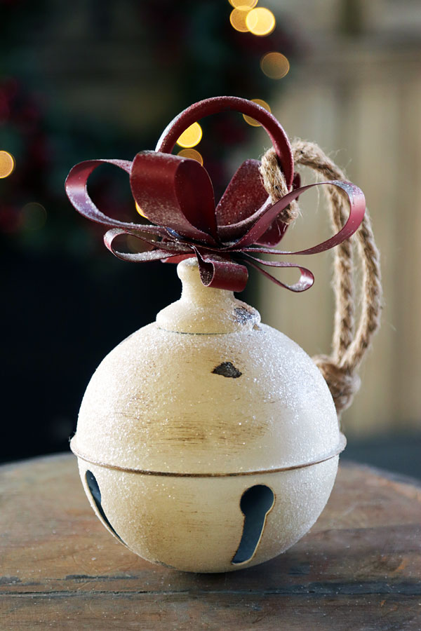 Metal Hanging Jingle Bell Ornament 7.75 Inch RAZ