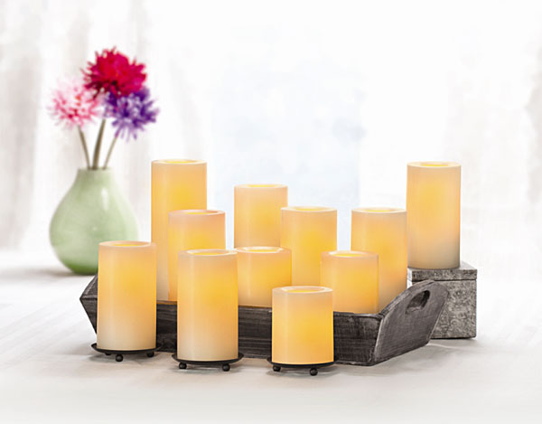 Battery Operated Flameless Wax Candle Impressions 6in CA10311WH Free Shipping 