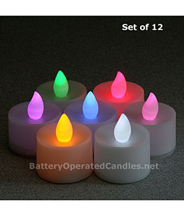 1~99 PCS Flameless Votive Tealight Candles Battery Operated 12LED Tea Light hot