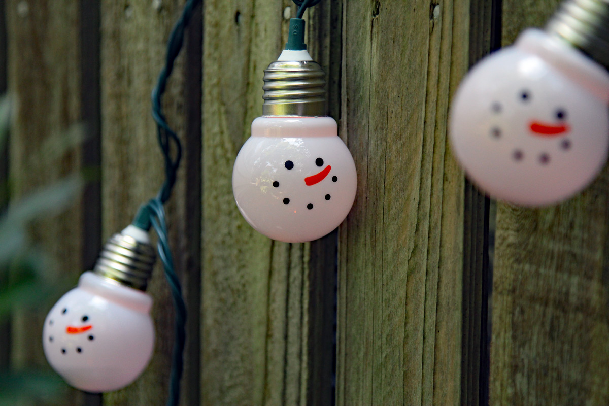 Electric Snowman String Light 10 Count
