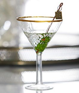 Elegant Martini Ornament by Eric Cortina - NEW 2023