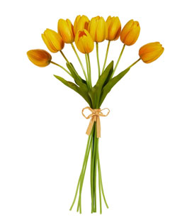 Real Touch Yellow Tulip Bundle 15 Inch - From RAZ 2026