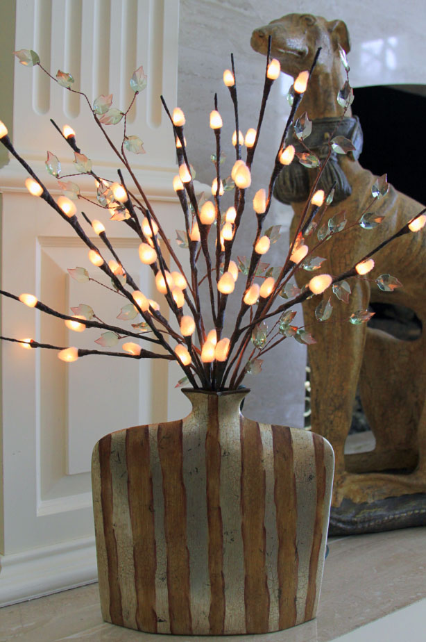 Lighted Natural  Willow Branch - 60 LED's