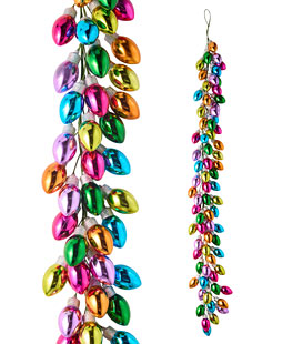 6 Foot Decorative Light Bulb Christmas Garland Multi Color - NEW 2026