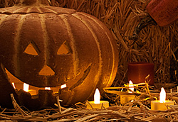 Flickering pumpkin light hotsell