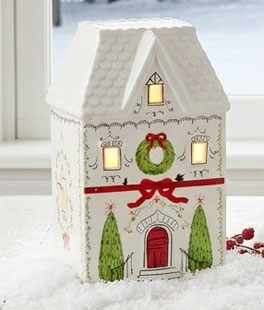 7.25" Lighted Village House - From RAZ Imports NEW 2026