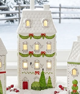 9" Lighted Village House - From RAZ Imports NEW 2026