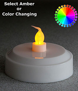 Smallpenglai Set of 12 Color Changing LED Tea Lights Battery