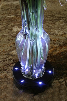 Centerpiece Light Base -  4 Inch - 15 Bright LED's