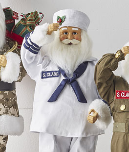Navy Santa Healthcare Hero - 18 Inch NEW 2023
