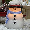snow lady candle