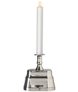 Moving Flame Nickel Window Candle Battery Operated OR Plug In (AC Adapter Included)
