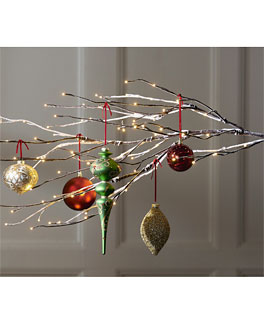 Outdoor 39 Inch Snowy Lighted Branch With 96 Warm White Lights - NEW 2023