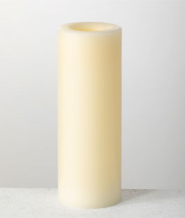 Real All Weather Wax Outdoor Candle 3 x 8 Inch - 5 Hour DUSK ON Timer