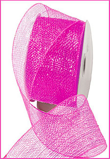 2.5 Poly Mesh Ribbon: Metallic Red [RS200424] 