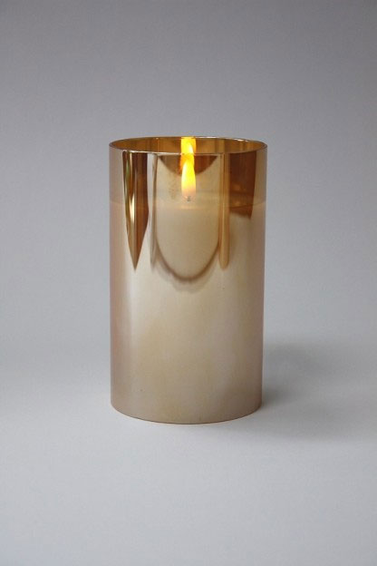 Radiance Poured Candle 3.5 x 6 Inch Champagne Glass