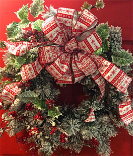 Christmas Snowflake Wired Ribbon From RAZ - 2.5 Inch x 10 Yards 