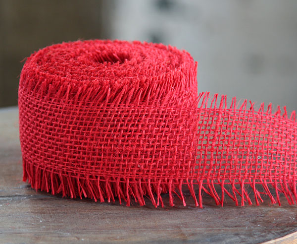 burlap fringe