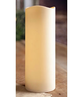 4 diameter by 15, 18 & 24 Tall Round Flameless Candles