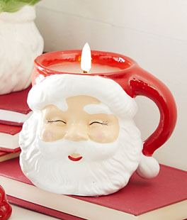Santa Candle Battery Operated  4 Inch with Timer - NEW From RAZ 2023