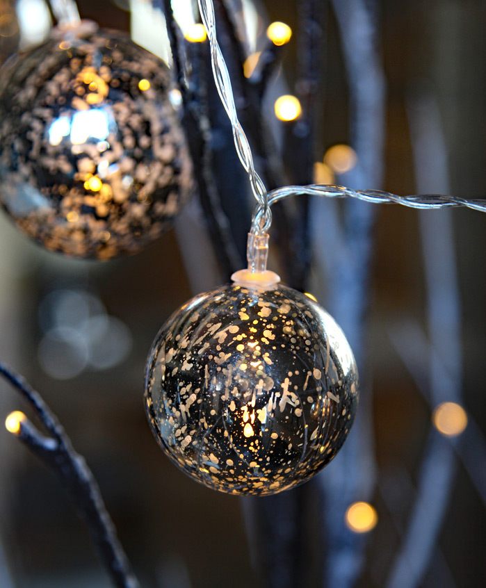 silver plastic ornaments
