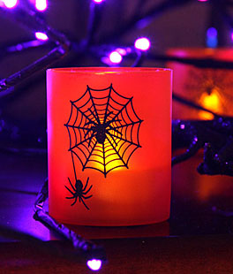 SPECIAL - Halloween Votive with Flickering Flameless Tealight