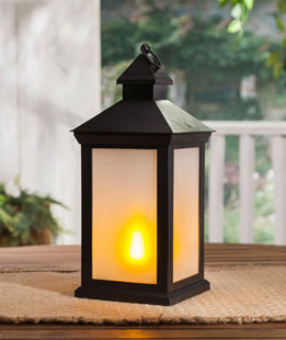 Fireglow Led Lanterns Battery Operated Candles 12 5 Inch Fireglow Led Plastic Lantern With Frosted Panes