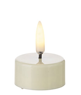 Uyuni 1.5 x 1.75 Inch Tealight Candle Ivory - Remote Ready
