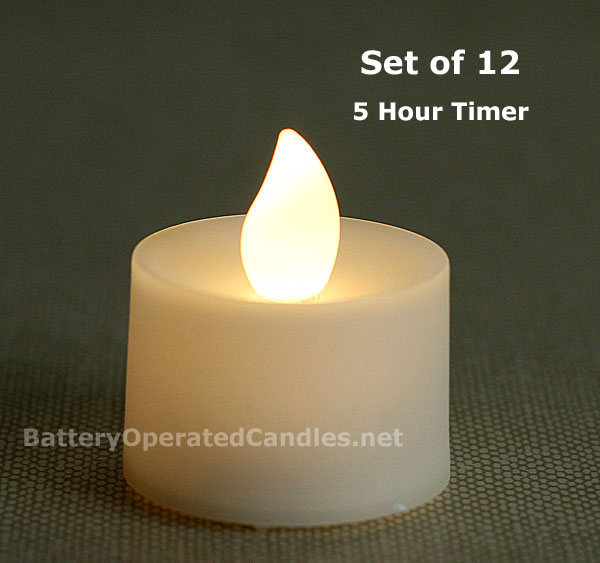 12/24/100 PCS Flameless Votive Tealight Candles Battery Operated For Home Decor 