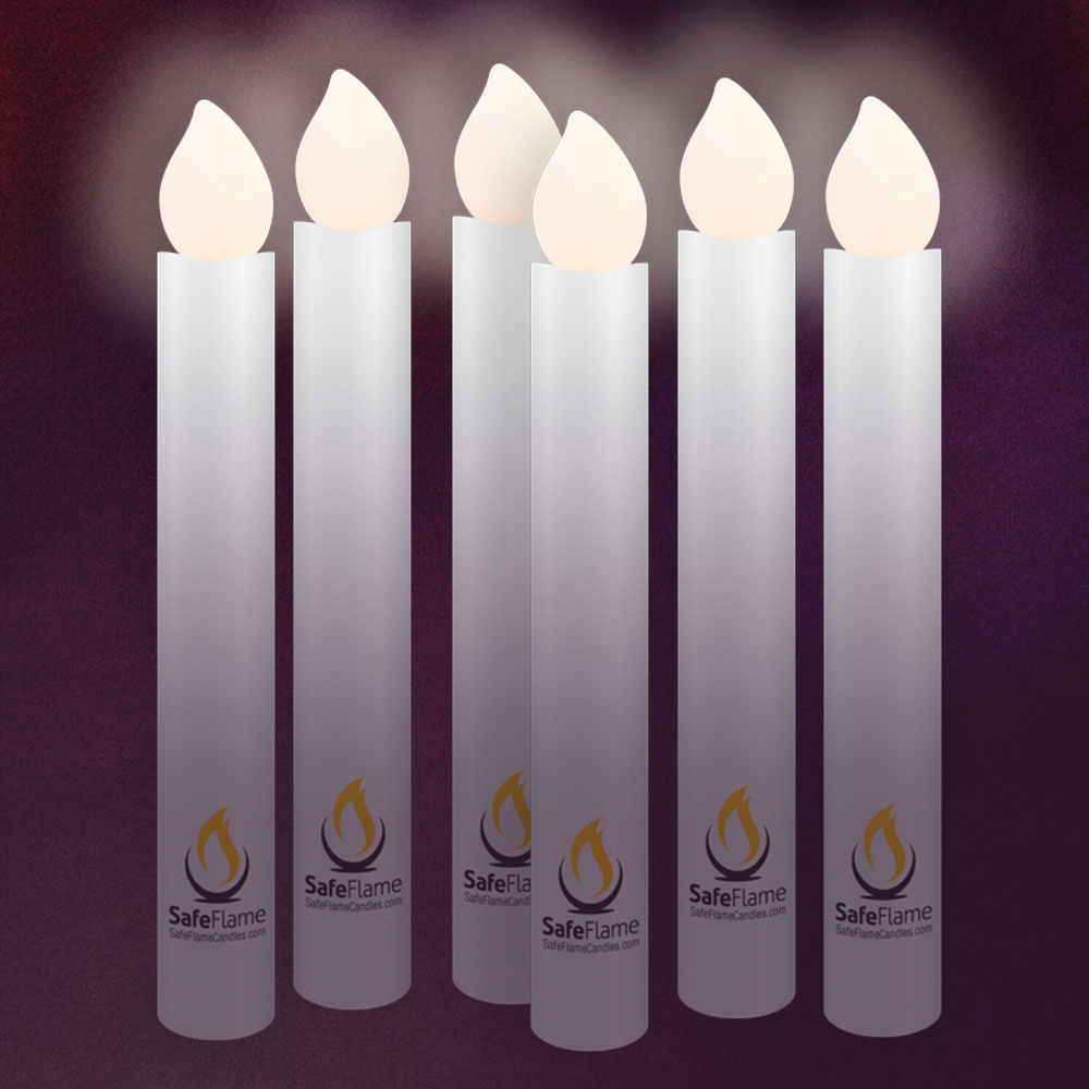 Safe Flame Warm White LED Vigil Candle Batteries Included