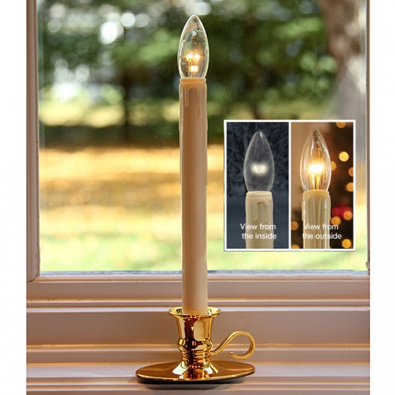 Traditional Adjustable Window Candles with Timer and Remote