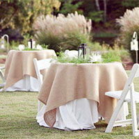 Flameless Candles Decor For Weddings Special Events See Our Selection Of Burlap Fabric Ribbon