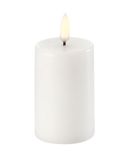 Uyuni 2 Inch x 4 Inch White Votive Candle - Remote Ready