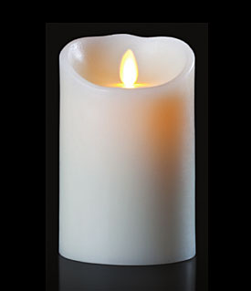 candle wax flame moving remote flameless inch candles timer ready ivory operated battery luminara dancing batteryoperatedcandles