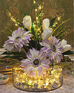 David Tutera Gold Wired 20 Led Warm White Lights Submersible