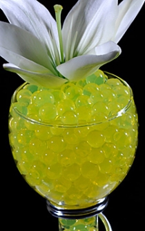 Yellow Water Gel Beads For Floral Arrangements